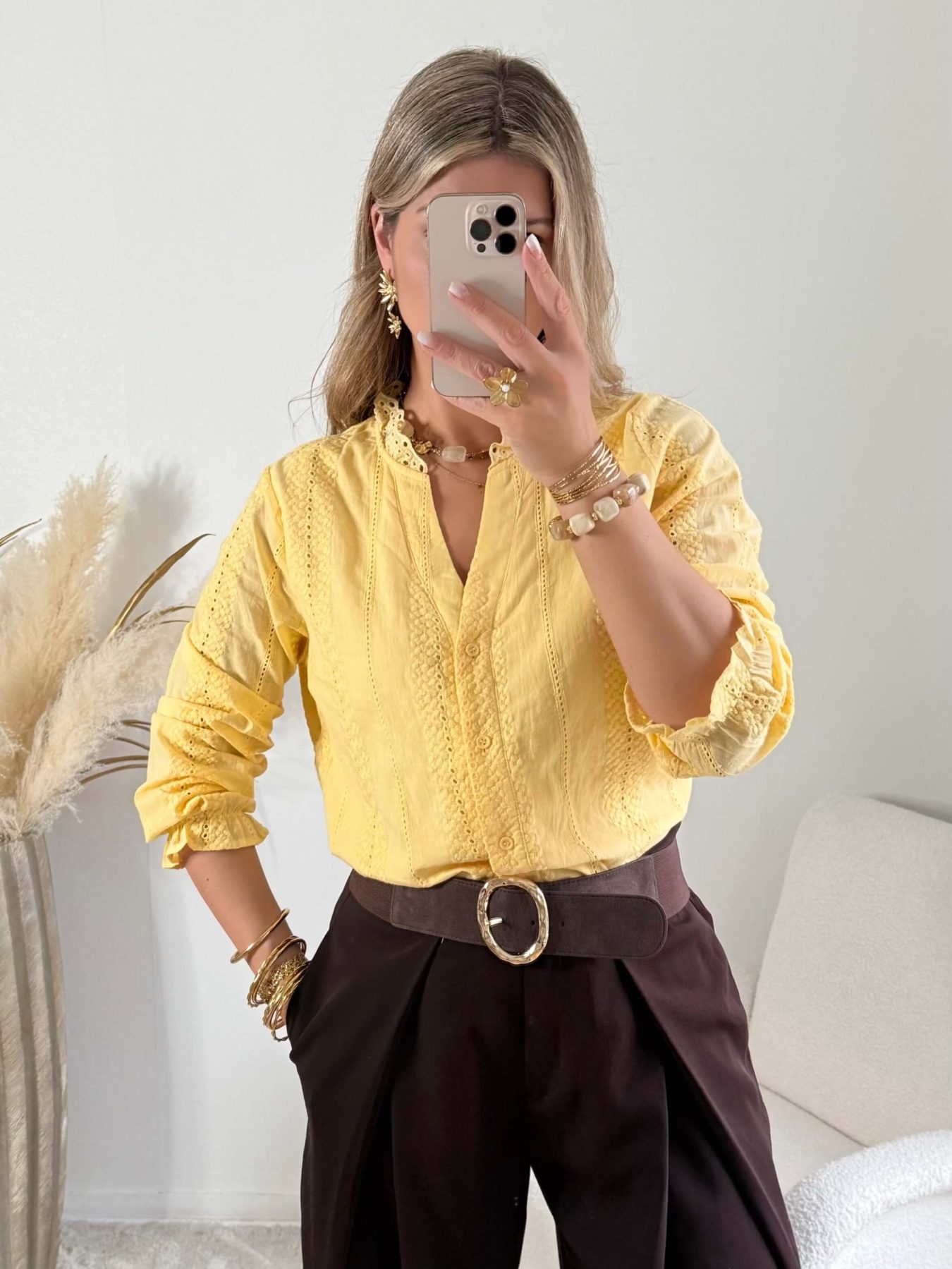 Chemisier jaune - Lioré