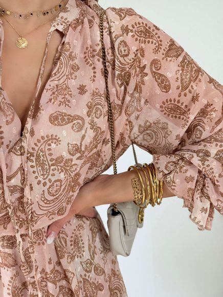 Robe bohème nude – Amélia